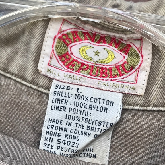 Banana Republic | VTG | Safari Jacket Zip Button - Picture 2 of 8